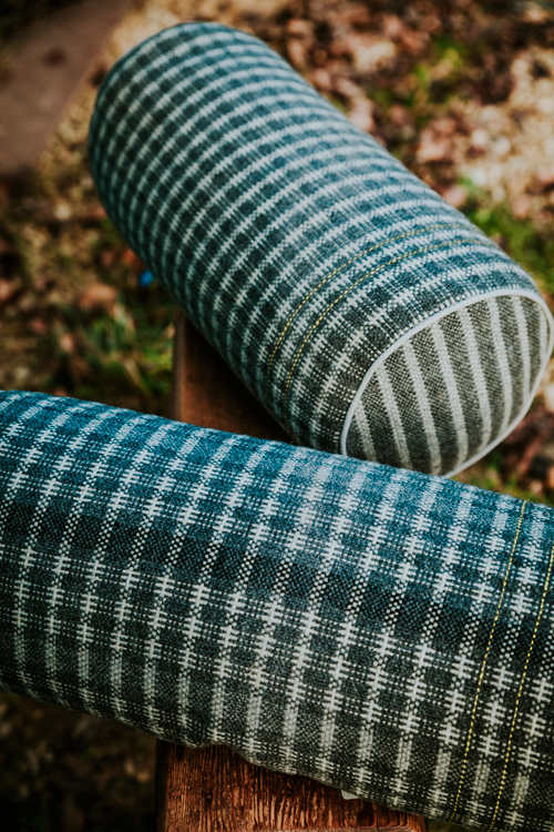 Bolster cushions in Shetland Wool 2016 Image copyright Chris Boulton